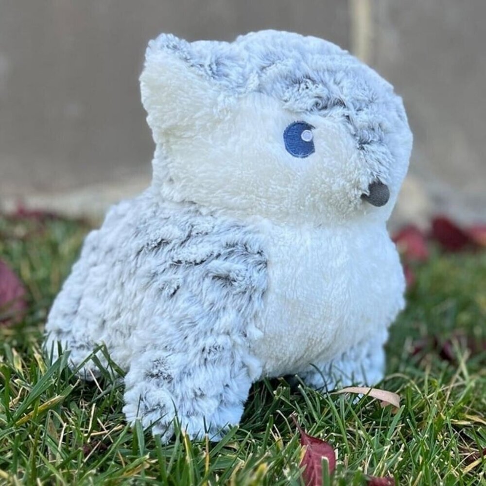 Owlbear Plush - Luxury Owl Bear Stuffed Animal -‎ Mythical Creature - Snowy